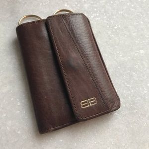 Balenciaga leather cardholder/mini wallet/key ring